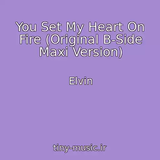 کاور آهنگ You Set My Heart On Fire (Original B-Side Maxi Version) از Elvin