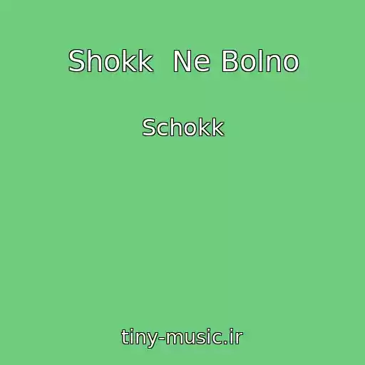 کاور آهنگ Shokk  Ne Bolno از Schokk