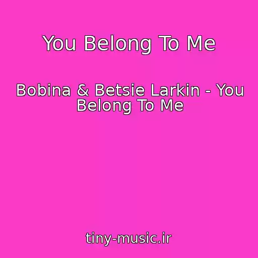 کاور آهنگ You Belong To Me از Bobina & Betsie Larkin - You Belong To Me