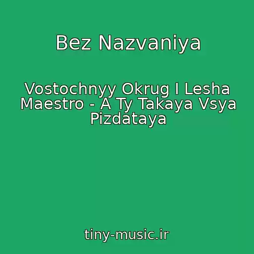 کاور آهنگ Bez Nazvaniya از Vostochnyy Okrug I Lesha Maestro - A Ty Takaya Vsya Pizdataya