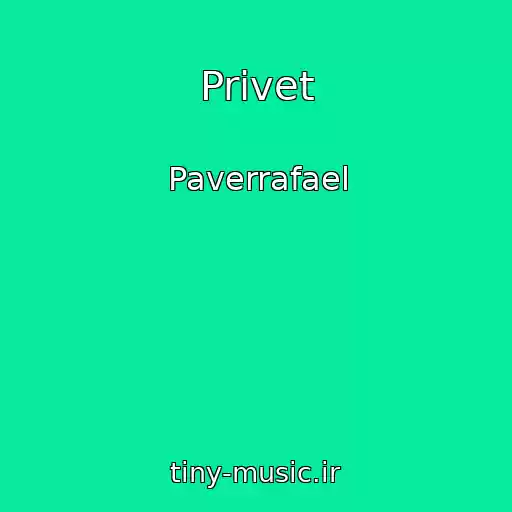 کاور آهنگ Privet از Paverrafael