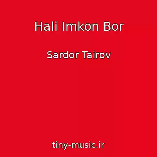 کاور آهنگ Hali Imkon Bor از Sardor Tairov