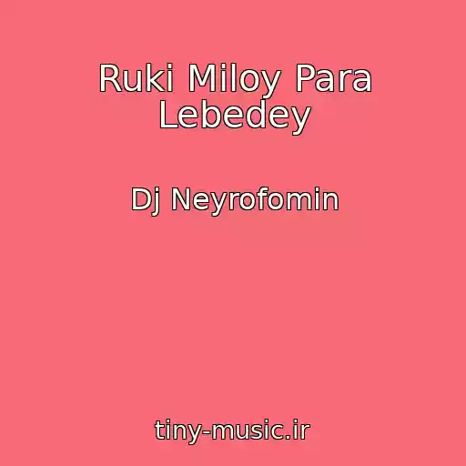 کاور آهنگ Ruki Miloy Para Lebedey از Dj Neyrofomin