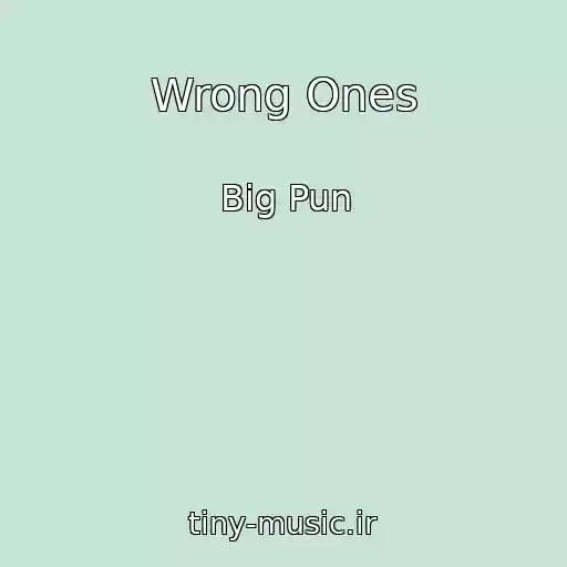 کاور آهنگ Wrong Ones از Big Pun
