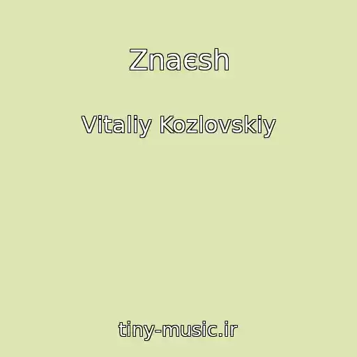 کاور آهنگ Znaєsh از Vіtalіy Kozlovskiy
