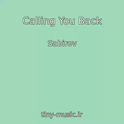 کاور آهنگ Calling You Back از Sabirov