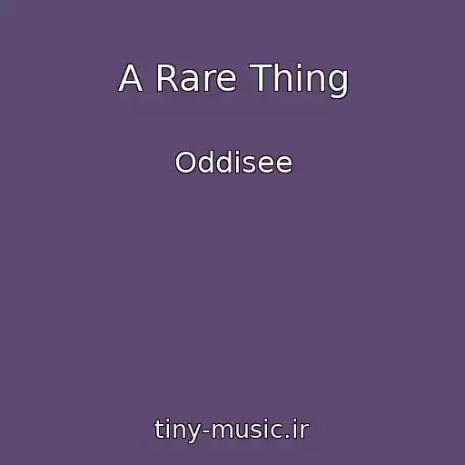 کاور آهنگ A Rare Thing از Oddisee