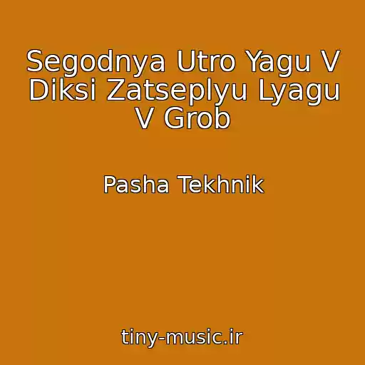 کاور آهنگ Segodnya Utro Yagu V Diksi Zatseplyu Lyagu V Grob از Pasha Tekhnik