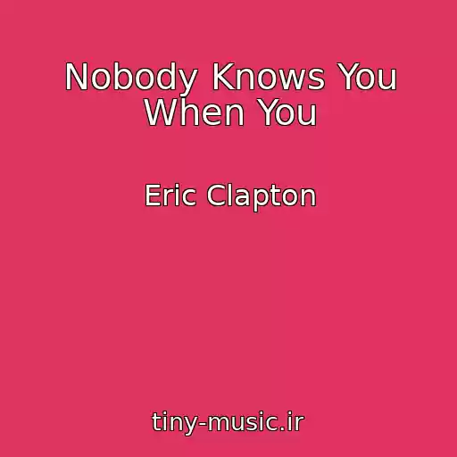 کاور آهنگ Nobody Knows You When You از Eric Clapton