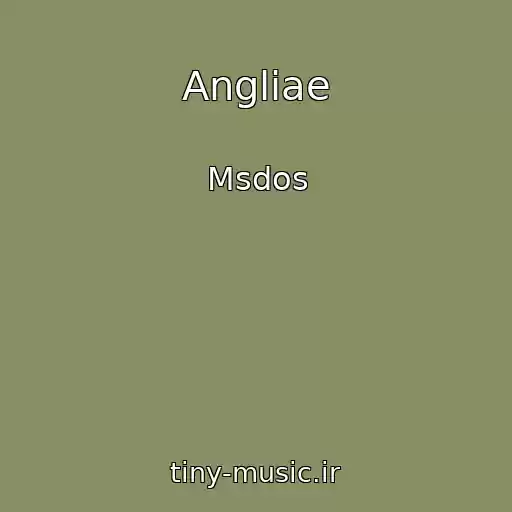 کاور آهنگ Angliae از Msdos