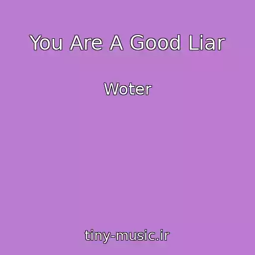 کاور آهنگ You Are A Good Liar از Woter