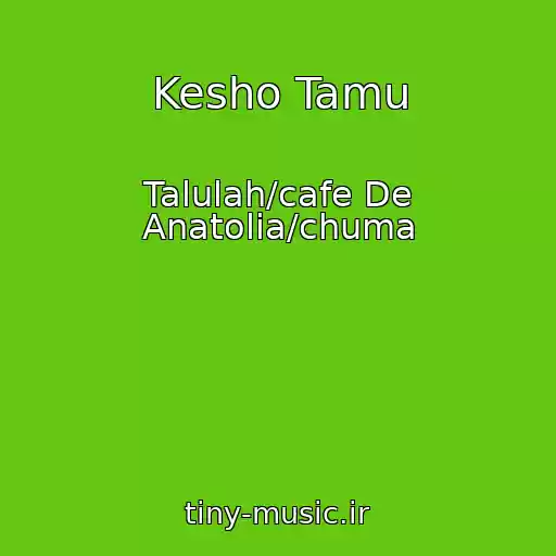 کاور آهنگ Kesho Tamu از Talulah/cafe De Anatolia/chuma