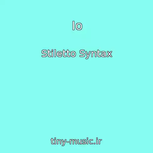 کاور آهنگ Io از Stiletto Syntax