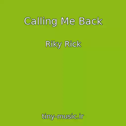 کاور آهنگ Calling Me Back از Riky Rick