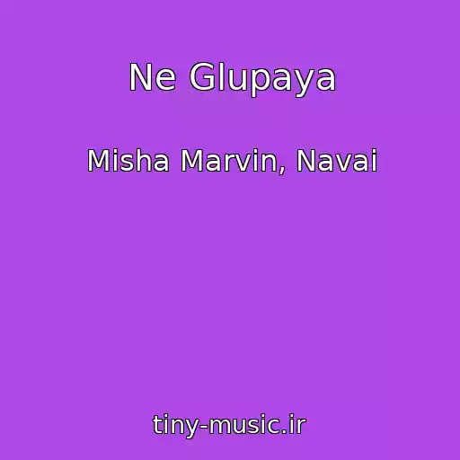 کاور آهنگ Ne Glupaya از Misha Marvin, Navai