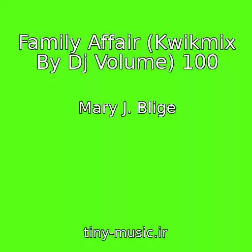 کاور آهنگ Family Affair (Kwikmix By Dj Volume) 100 از Mary J. Blige