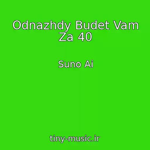 کاور آهنگ Odnazhdy Budet Vam Za 40 از Suno Ai