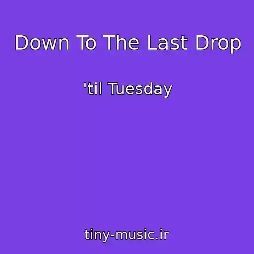 کاور آهنگ Down To The Last Drop از 'til Tuesday