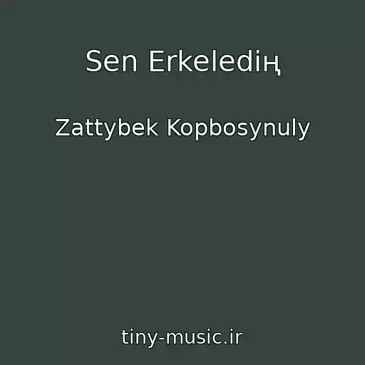 کاور آهنگ Sen Erkeledің از Zattybek Kopbosynuly