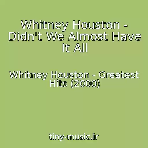 کاور آهنگ Whitney Houston - Didn't We Almost Have It All از Whitney Houston - Greatest Hits (2000)