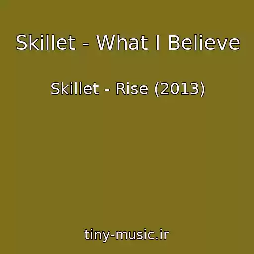 کاور آهنگ Skillet - What I Believe از Skillet - Rise (2013)