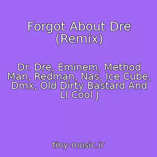 کاور آهنگ Forgot About Dre (Remix) از Dr. Dre, Eminem, Method Man, Redman, Nas, Ice Cube, Dmx, Old Dirty Bastard And Ll Cool J