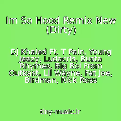کاور آهنگ Im So Hood Remix New (Dirty) از Dj Khaled Ft. T Pain, Young Jeezy, Ludacris, Busta Rhymes, Big Boi From Outkast, Lil Wayne, Fat Joe, Birdman, Rick Ross