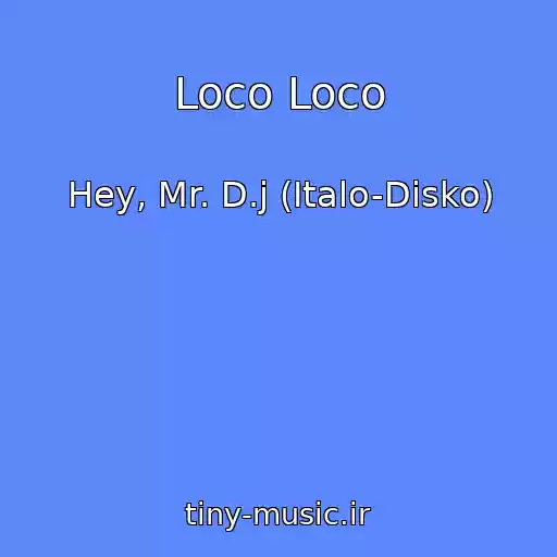کاور آهنگ Loco Loco از Hey, Mr. D.j (Italo-Disko)