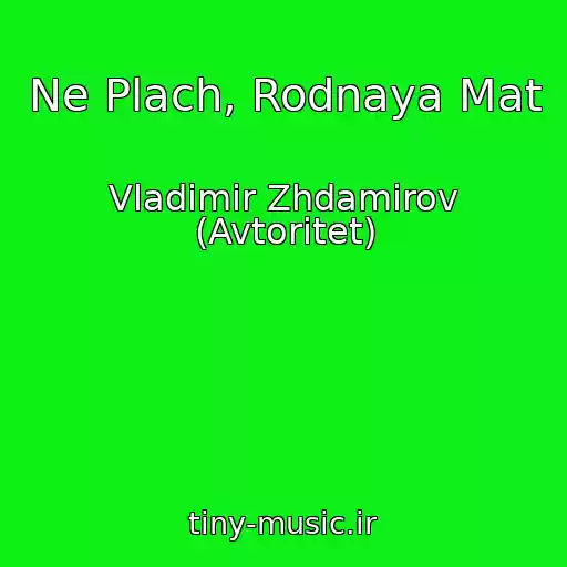 کاور آهنگ Ne Plach, Rodnaya Mat از Vladimir Zhdamirov (Avtoritet)