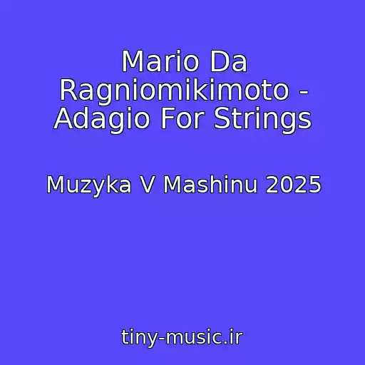 کاور آهنگ Mario Da Ragniomikimoto - Adagio For Strings از Muzyka V Mashinu 2025