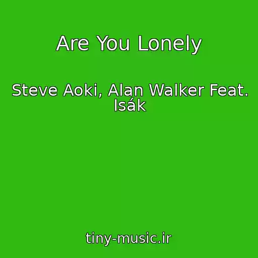 کاور آهنگ Are You Lonely از Steve Aoki, Alan Walker Feat. Isák