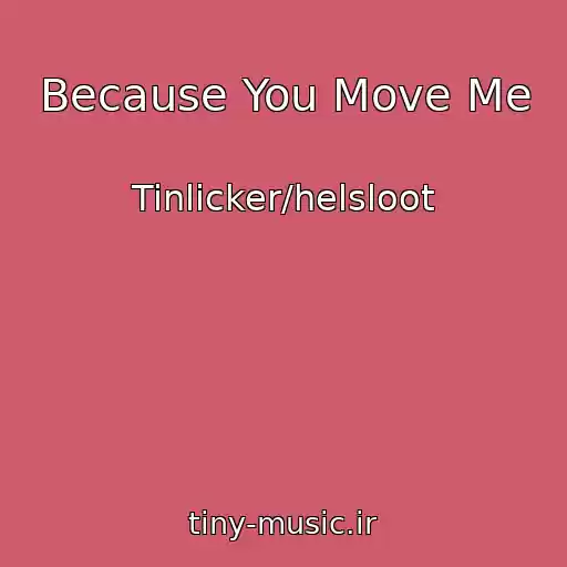 کاور آهنگ Because You Move Me از Tinlicker/helsloot