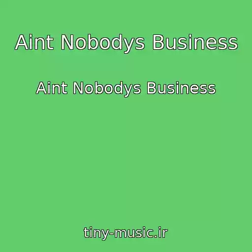 کاور آهنگ Aint Nobodys Business از Aint Nobodys Business