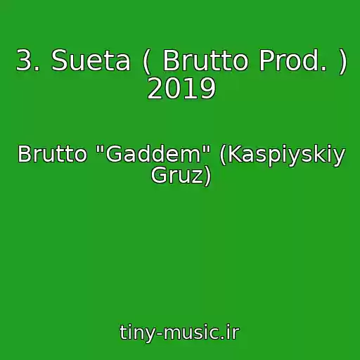 کاور آهنگ 3. Sueta ( Brutto Prod. )  2019 از Brutto "Gaddem" (Kaspiyskiy Gruz)