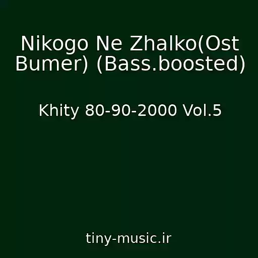 کاور آهنگ Nikogo Ne Zhalko(Ost Bumer) (Bass.boosted) از Khity 80-90-2000 Vol.5
