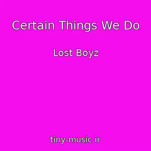 کاور آهنگ Certain Things We Do از Lost Boyz