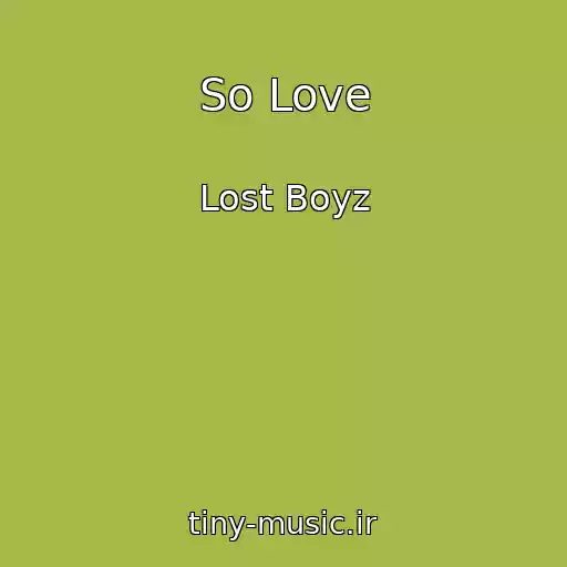 کاور آهنگ So Love از Lost Boyz