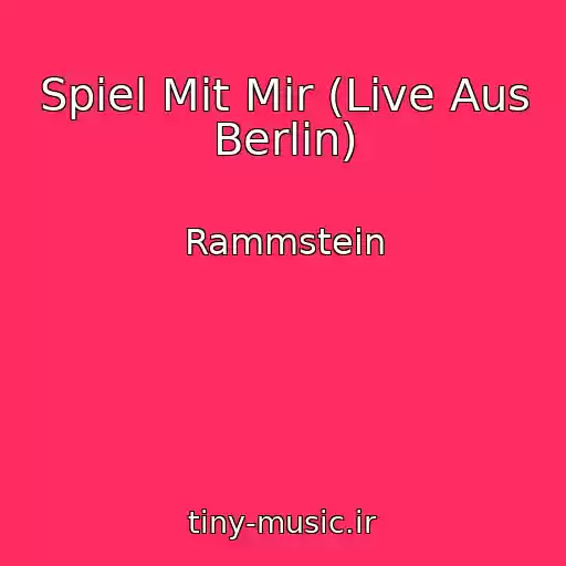 کاور آهنگ Spiel Mit Mir (Live Aus Berlin) از Rammstein