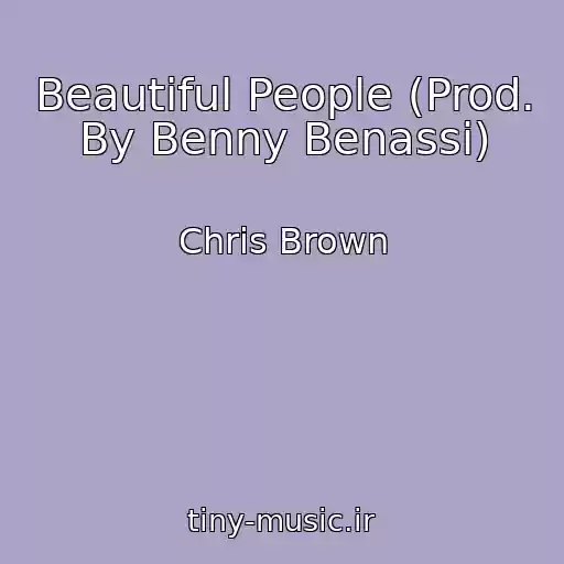 کاور آهنگ Beautiful People (Prod. By Benny Benassi) از Chris Brown