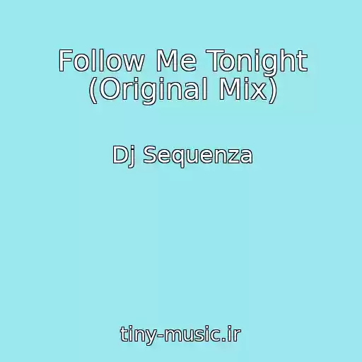کاور آهنگ Follow Me Tonight (Original Mix) از Dj Sequenza