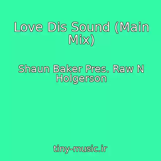 کاور آهنگ Love Dis Sound (Main Mix) از Shaun Baker Pres. Raw N Holgerson