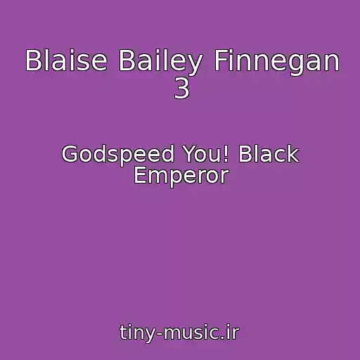 کاور آهنگ Blaise Bailey Finnegan 3 از Godspeed You! Black Emperor