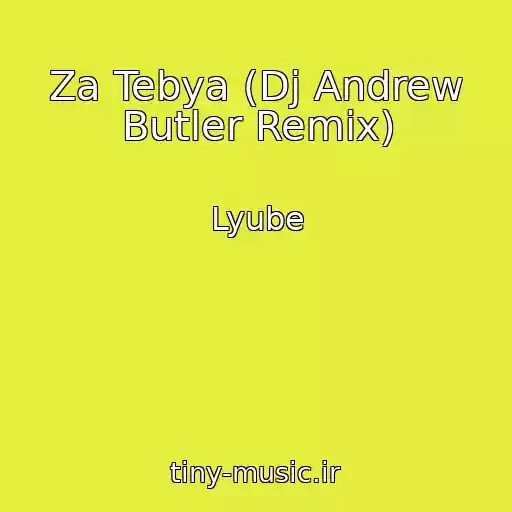 کاور آهنگ Za Tebya (Dj Andrew Butler Remix) از Lyube