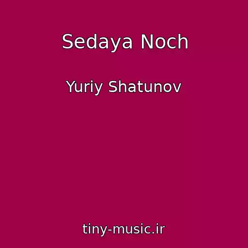 کاور آهنگ Sedaya Noch از Yuriy Shatunov