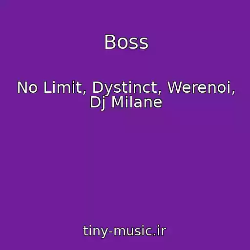 کاور آهنگ Boss از No Limit, Dystinct, Werenoi, Dj Milane