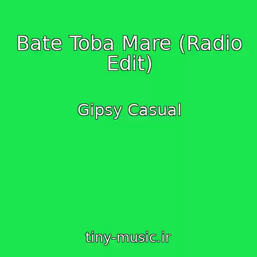 کاور آهنگ Bate Toba Mare (Radio Edit) از Gipsy Casual