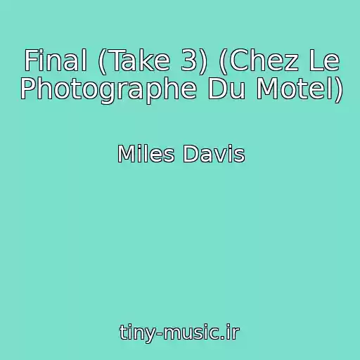 کاور آهنگ Final (Take 3) (Chez Le Photographe Du Motel) از Miles Davis