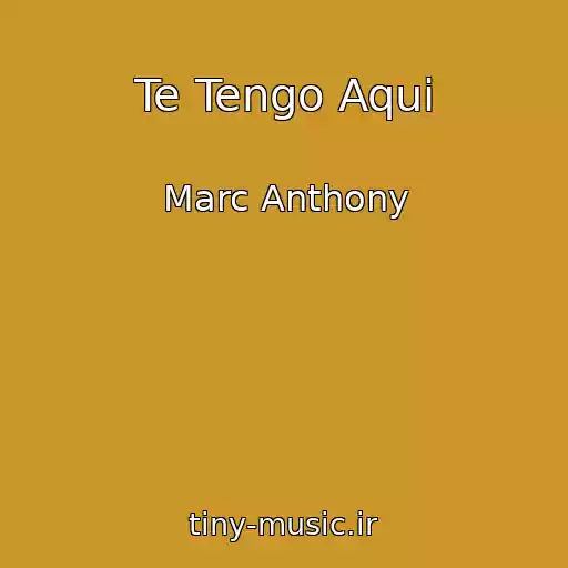 کاور آهنگ Te Tengo Aqui از Marc Anthony
