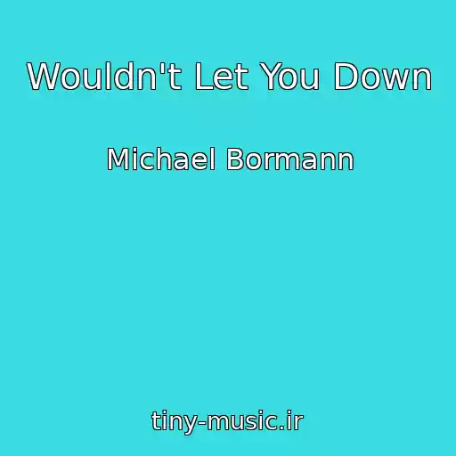 کاور آهنگ Wouldn't Let You Down از Michael Bormann
