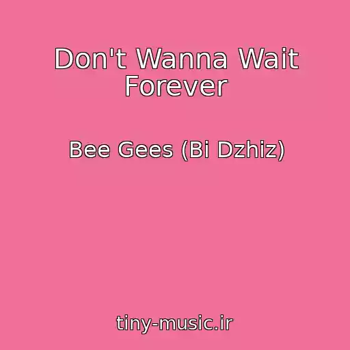 کاور آهنگ Don't Wanna Wait Forever از Bee Gees (Bi Dzhiz)